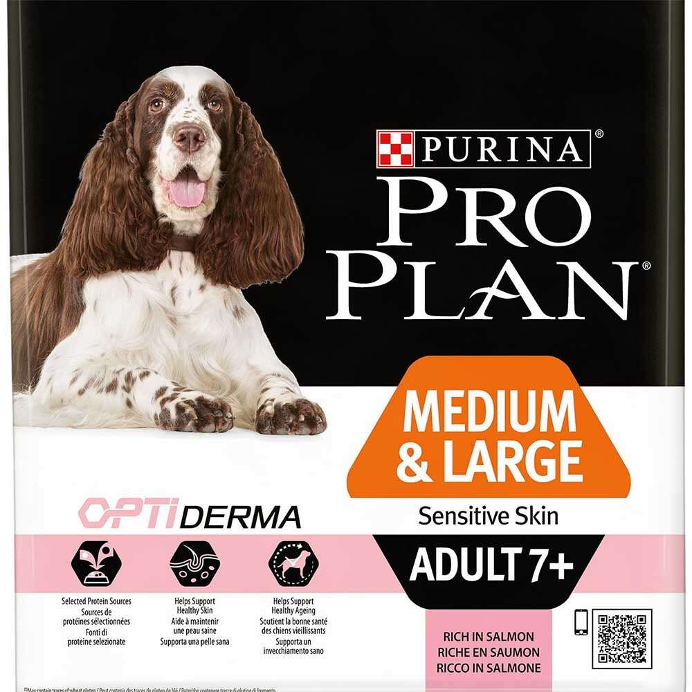 Pro Plan Adult 7+ Medium&Large Salmon - сухой корм для собак старше 7 лет средних и крупных пород