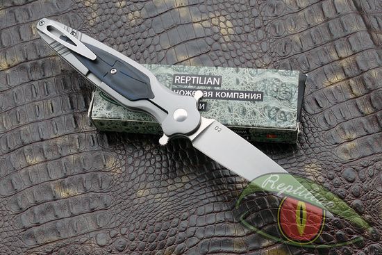 Складной нож REPTILIAN Магистр 3-2 c клинком из стали D2, рукоять G10