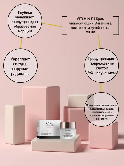 Крем увлажняющий Витамин Е для нормальной и сухой кожи
