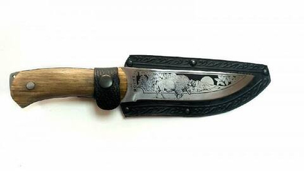Нож Кизлярский Бизон с кожаными ножнами