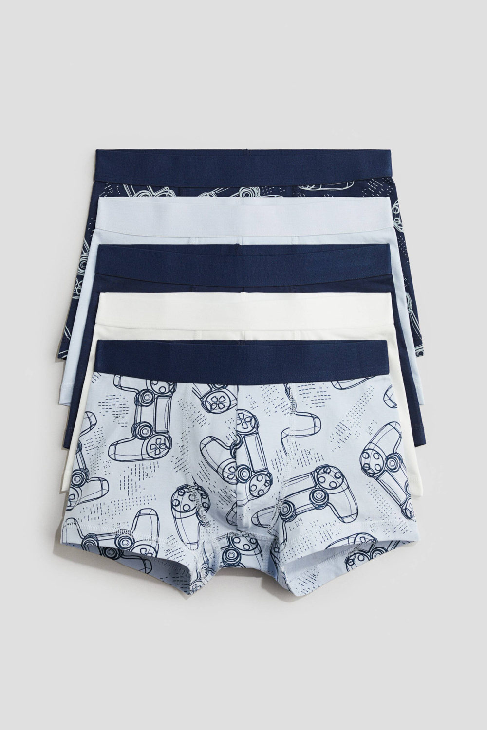 H&M Набор из пяти трусов-боксеров, синий