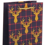 Пакет под бутылку «Новогодний дизайн» 36*12,5*8,5 см