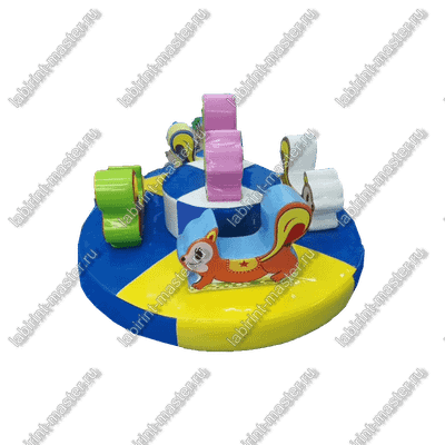 Электрическая карусель детская 4KIDS "Лесные друзья"