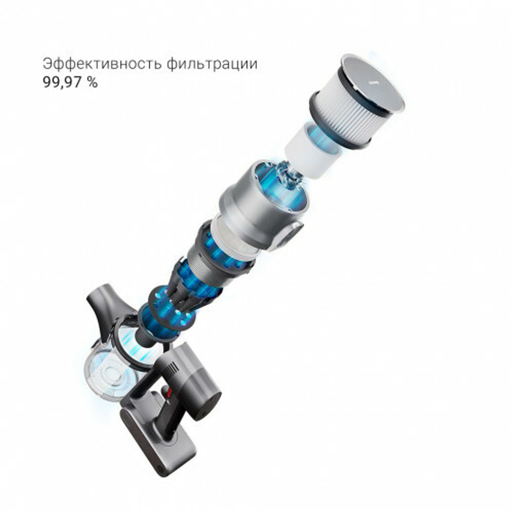 Беспроводной пылесос Dreame T20 Vacuum Cleaner (Международная версия), серебристый