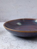 Тарелка для пасты 8" 200 мм, сине-коричневый «Corone Terra»