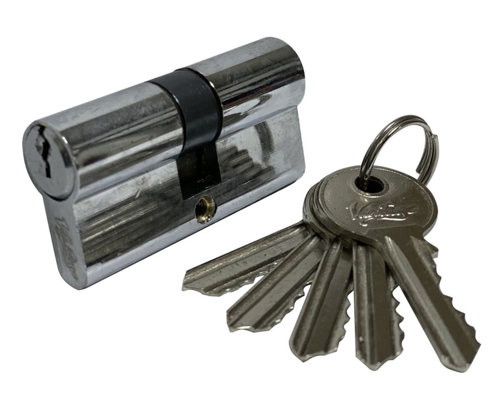 Механизм цилиндровый (5 ключей) V80 (35х45)-5 CP (хром)