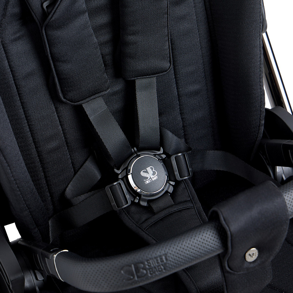 Детская коляска Sweet Baby Elegante 3 в 1 Chrome Black