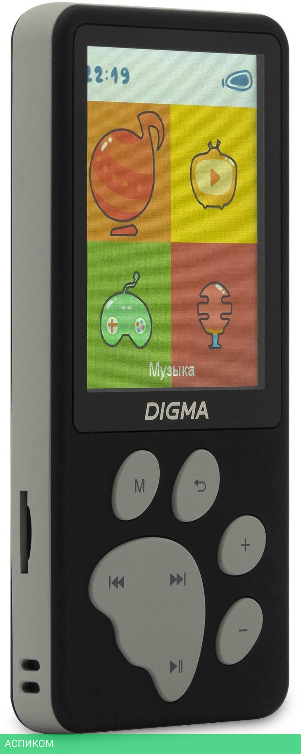 Hi-Fi плеер Digma S5 8Gb черный/серый