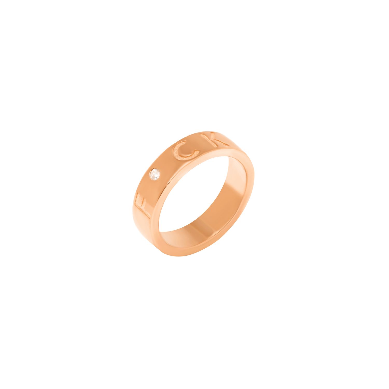 Кольцо Reminder Ring – F*CK Rose Gold