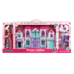 Дом для куклы с куклой, мебелью и фигурками коробка 7785-2