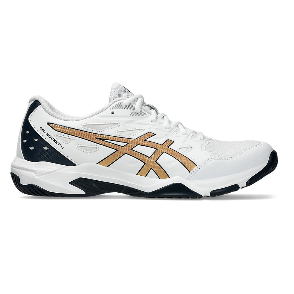 Кроссовки волейбольные мужские ASICS Gel-Rocket 11 1071A091 103, р.12 (рос.45), бело-т.синий
