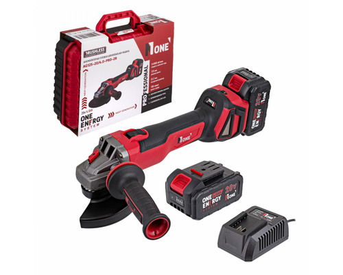 УШМ аккумуляторная бесщеточная NUMBER ONE AG125-20/4.0-PRO-2B