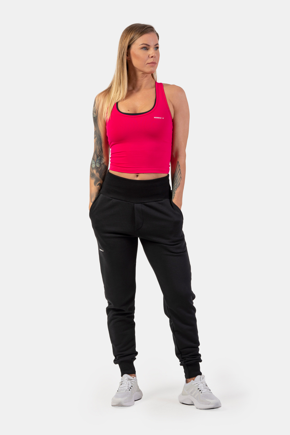 Майка SPORTY SLIM-FIT CROP TANK TOP 422 Розовая