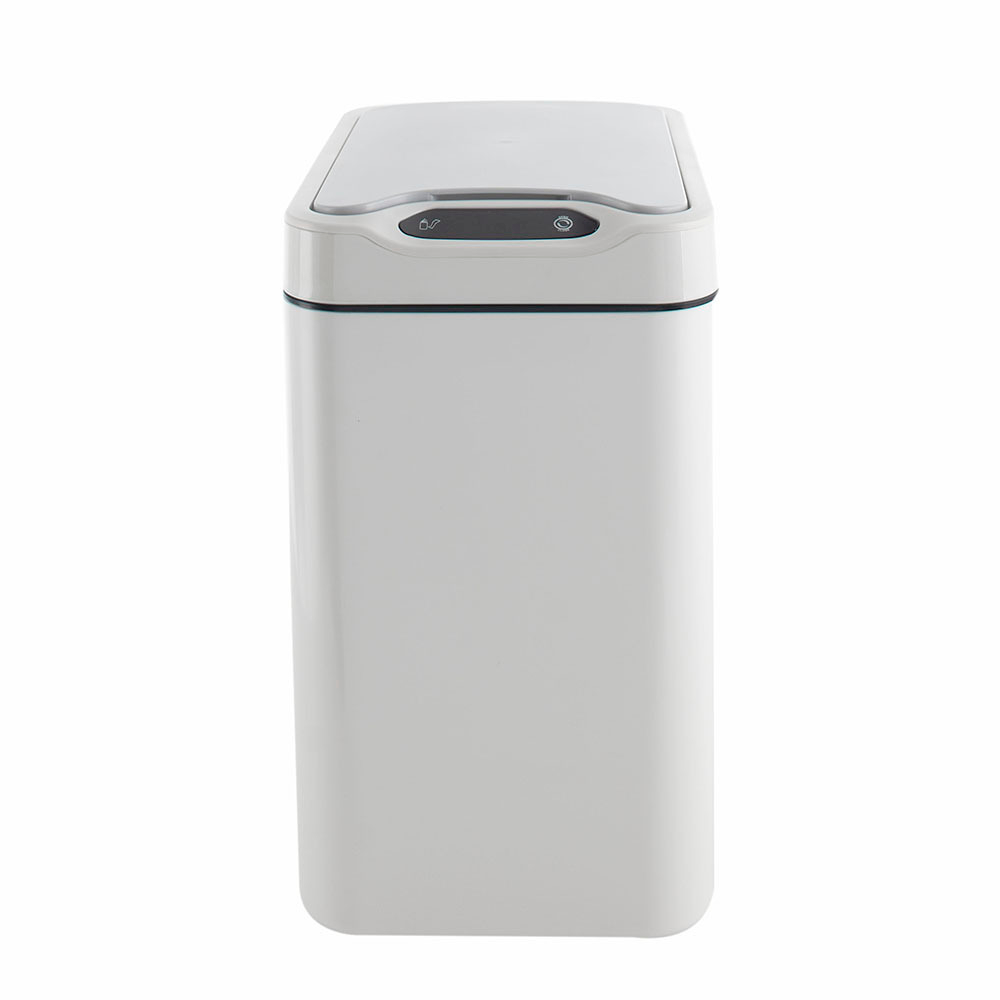 Ведро для мусора сенсорное, прямоугольное, Foodatlas JAH-6611, 12 л (белый)