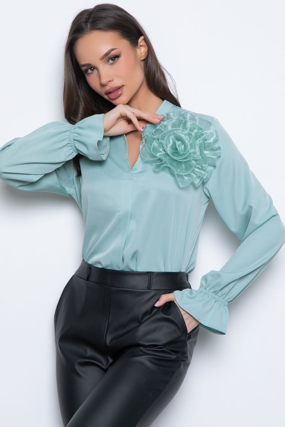 Блуза Модная (мята) Diolche (Акция)