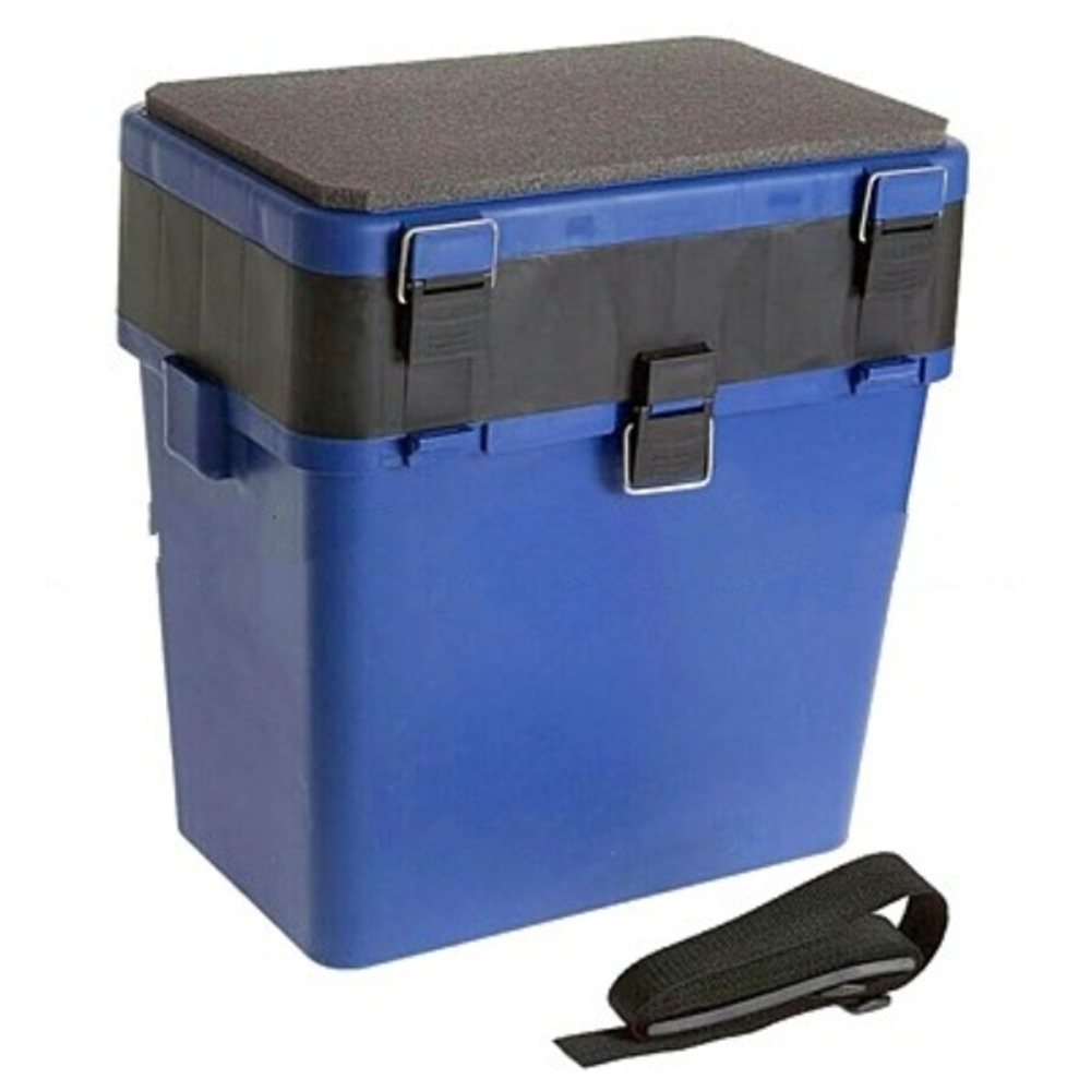 Ящик рыболовный зимний, синий-черный (380*360*240)