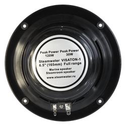 Комплект влагостойкой акустической системы для бани, сауны и хамама SENSOR Black VISATON 4