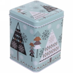 Банка жестяная «Снежинка» 800мл 8,9*8,9*11,4см