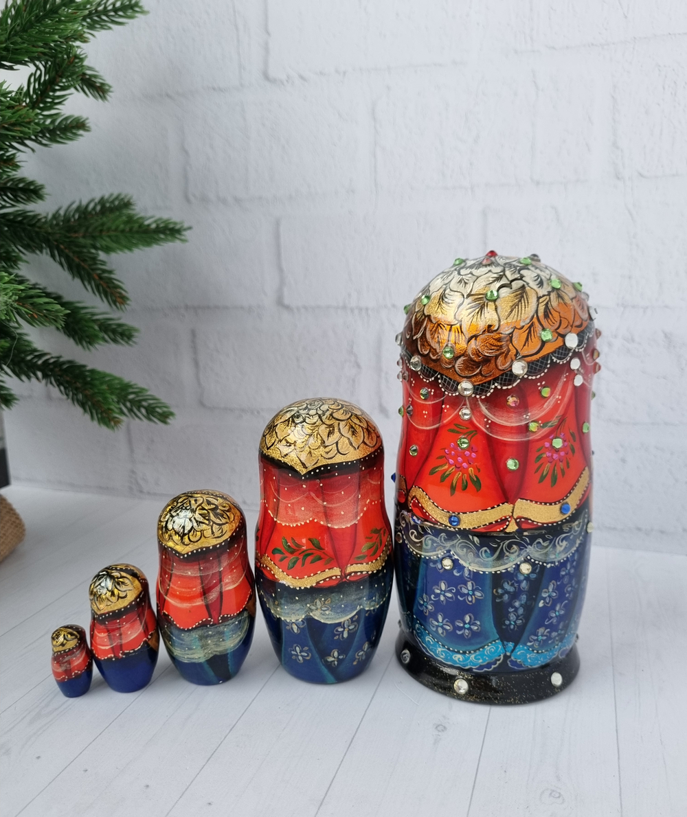 Матрешка Санкт-Петебург 15см 5 мест