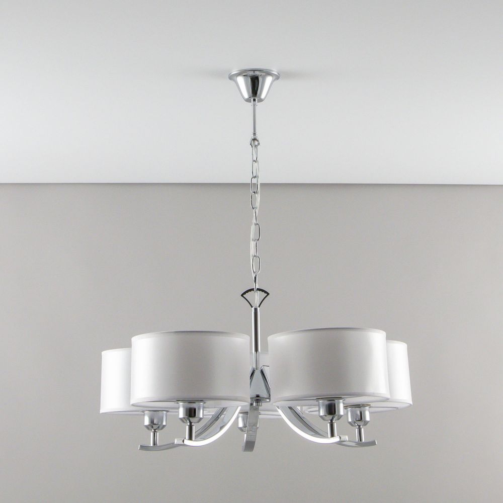 Citilux Эвита CL466150 Люстра подвесная с белыми абажурами