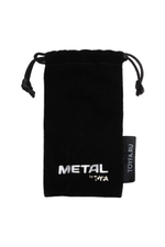 Большая анальная пробка серебристая с кристаллом в виде сердца цвета турмалин (Цвет: серебряный с черным (турмалин))