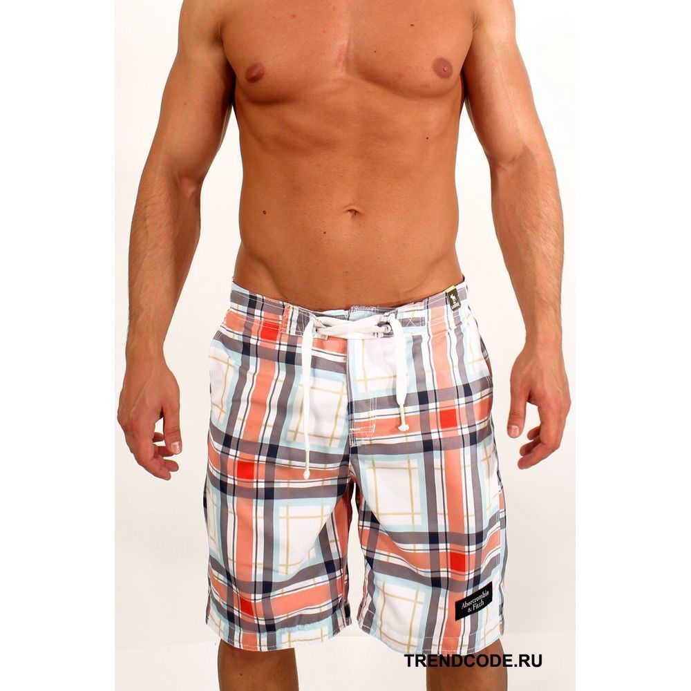 Мужские шорты пляжные клетчатые ABERCROMBIE&FITCH 52820