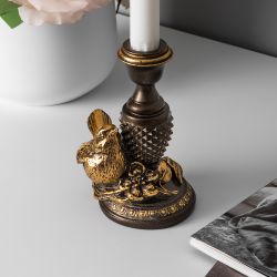 Подсвечник Птичка Терра левый Бронза