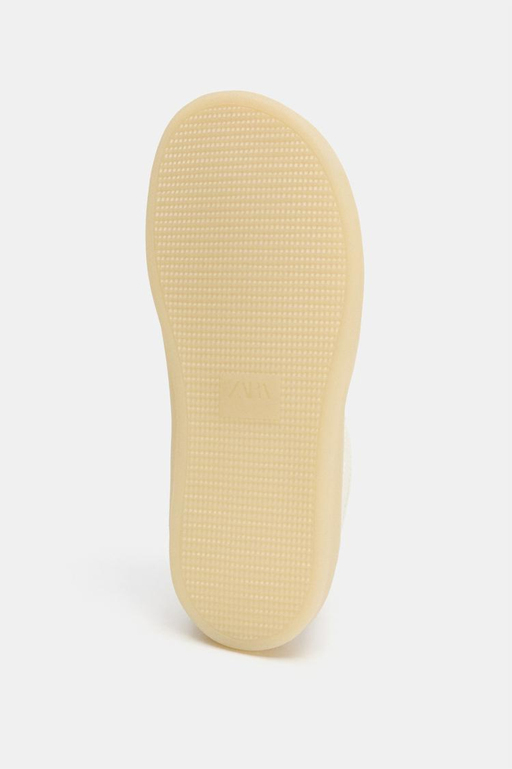 ZARA КОМБИНИРОВАННЫЕ КОЖАНЫЕ КРОССОВКИ BAREFOOT, ЭКРЮ