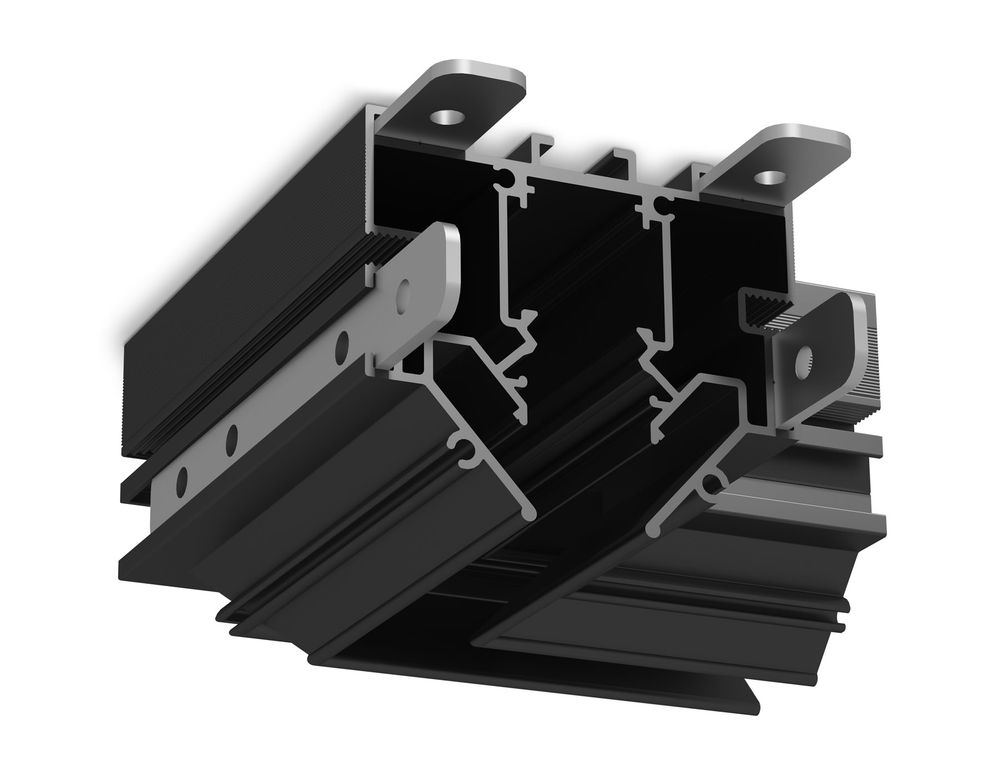 Ambrella Коннектор угловой 90° для шинопровода в натяжной потолок системы крепления Гарпун Magnetic standard 48V 10mm Track System GL1981