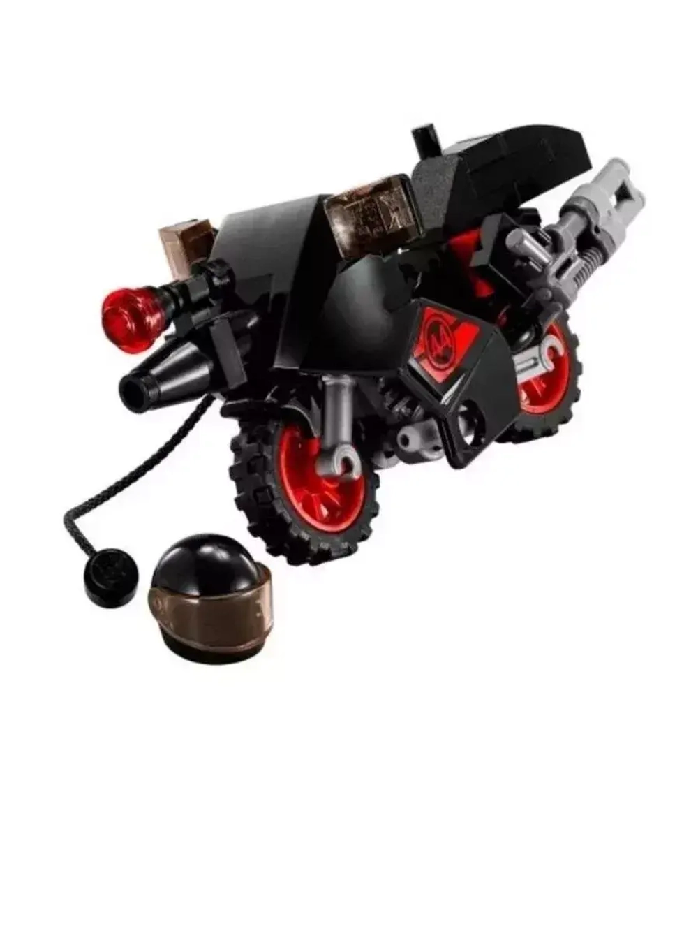 Конструктор Черепашки Побег Караи на мотоцикле 87 деталей