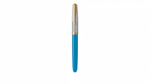 Перьевая ручка Parker 51 Premium Turquoise GT перо; M/F, чернила: Black,Blue, в подарочной упаковке.