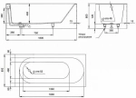 Ванна Salini FABIA S-Sense 180x80 102612G белая