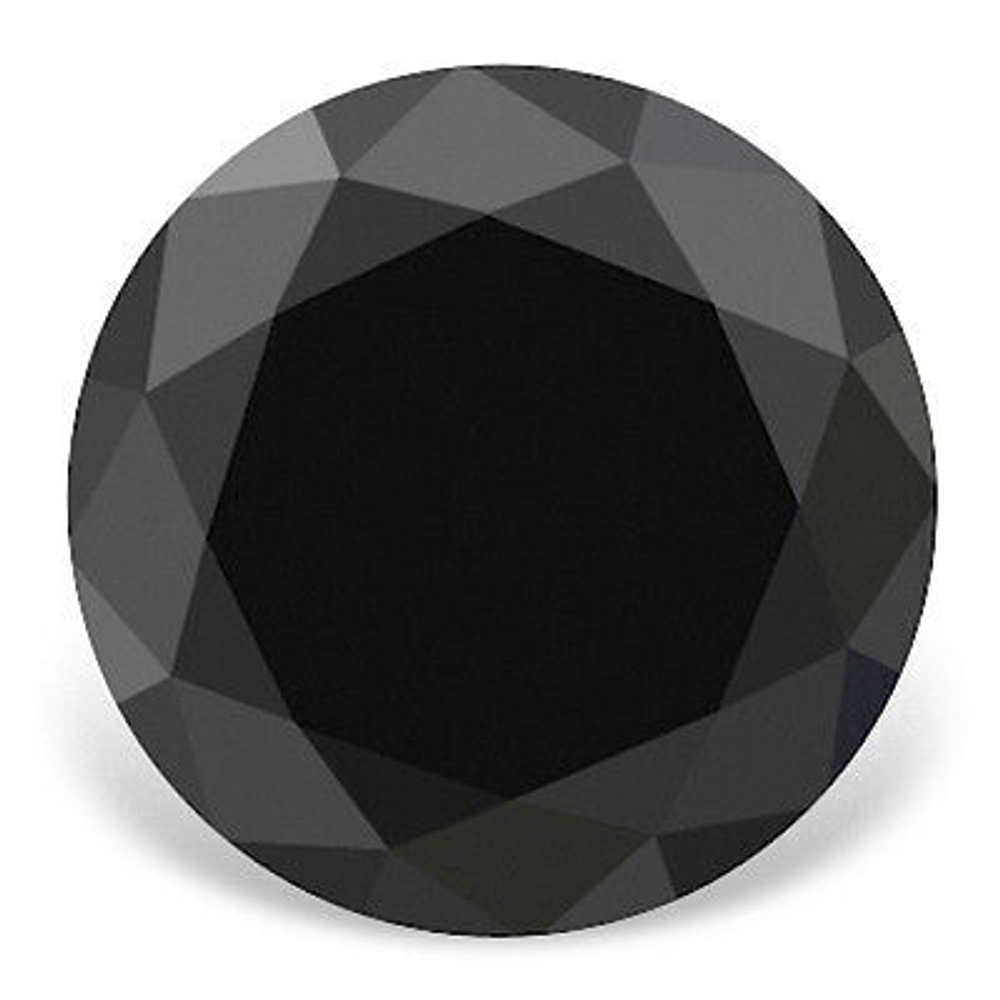 Бриллиант (кр-57, 5.00 мм, 0.71 ct, черный)
