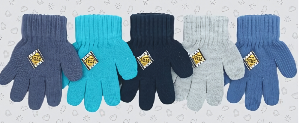 Перчатки дет. TG-547м р.12,5(23) ассорт. (Теплыши), 1 шт.