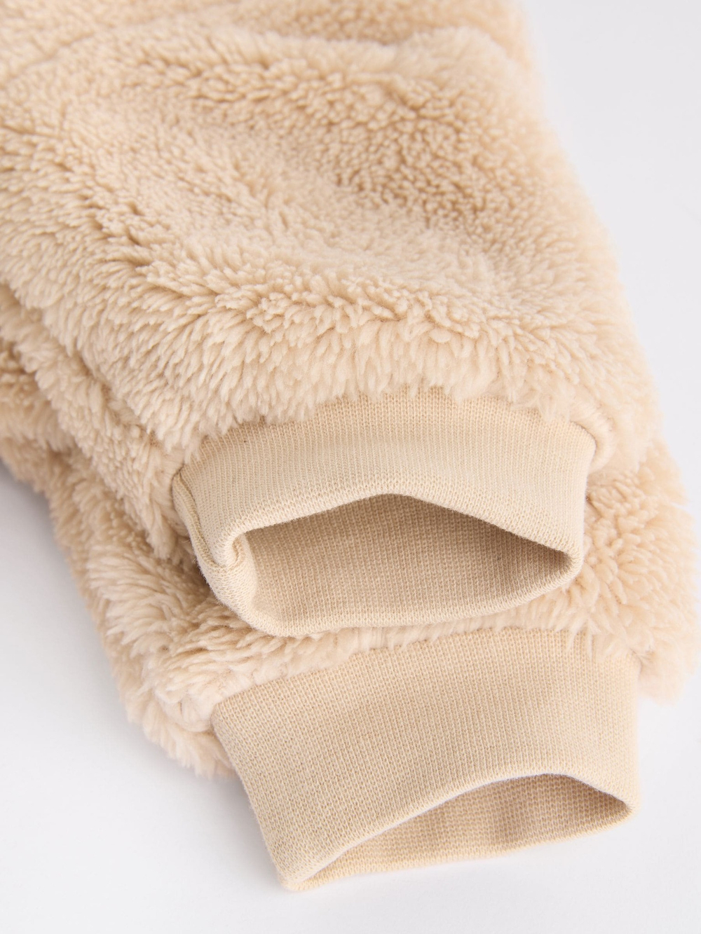 Толстовка флисовая и легинсы в комплекте для малышей Next 904-482, Бежевый, Коричневый