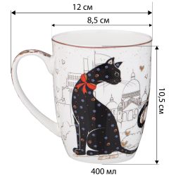 КРУЖКА LEFARD "ПАРИЖСКИЕ КОТЫ" 400 МЛ (КОР=36ШТ.)