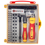 Набор отверток реверсивная с битами, 61 пр, Bartex, 13363, шт