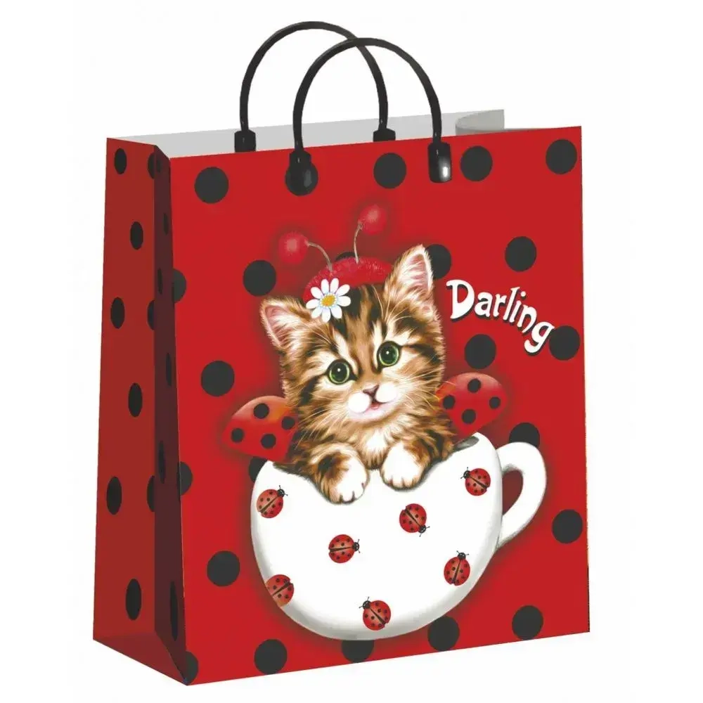 Пакет подарочный 23+10см Из мягкого пластика(Милашка) Интерпак (х1)