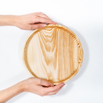 Деревянный сервировочный поднос Art of Siberia блюдо для подачи 230 мм. WS11