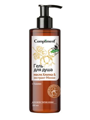 Compliment ECO BEST Гель для душа масло Хлопка & экстракт Монои