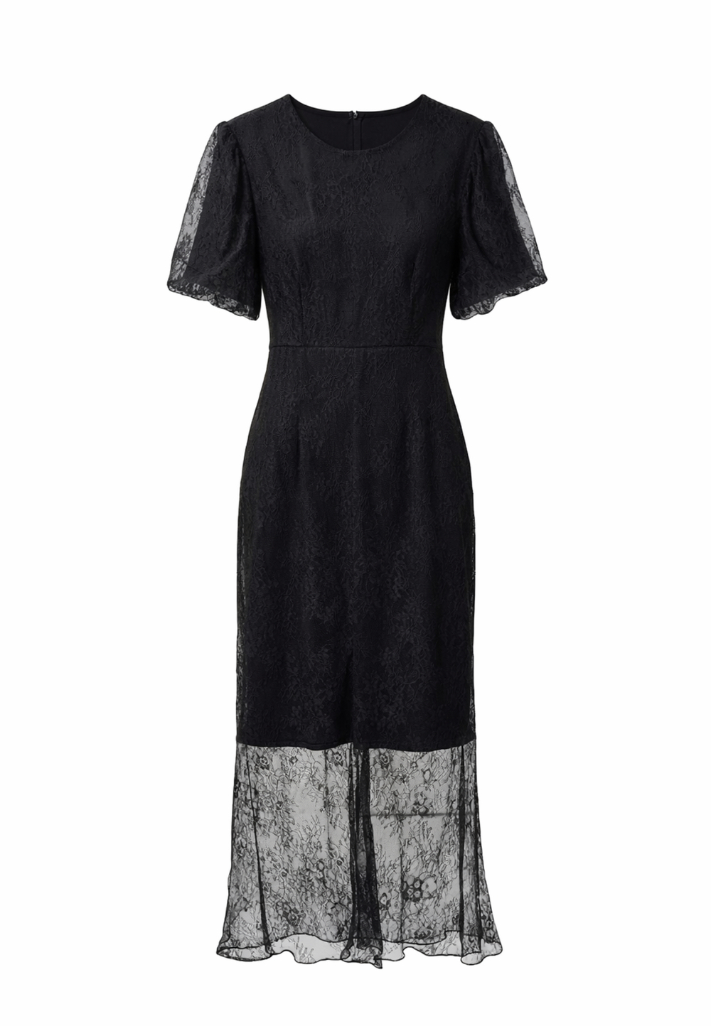 Платье из кружевного полотна