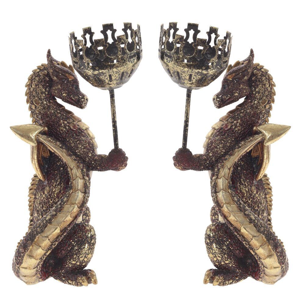 GAEM Подсвечник "Дракон", D6 см, L11 W12 H23 см, 2в.