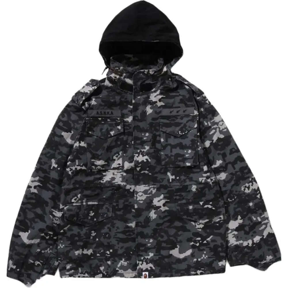 A Bathing Ape Bathing Ape Jackets Cotton Letter Moderate Zip Closure 0zxljm308401q
