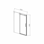 Душевая дверь Vincea Como-N 120 VDS-4CN120CL стекло прозрачное/профиль хром