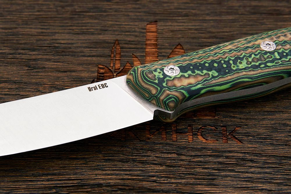 Нож разделочный UralEDC&Ножинск КрейсерЪ, клинок 120мм, сталь AR-RPM9, рукоять crazyfiber T2