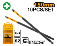 Биты ударные IMPACT РН1х150мм 10 шт. INGCO SDBIM11PH163 INDUSTRIAL