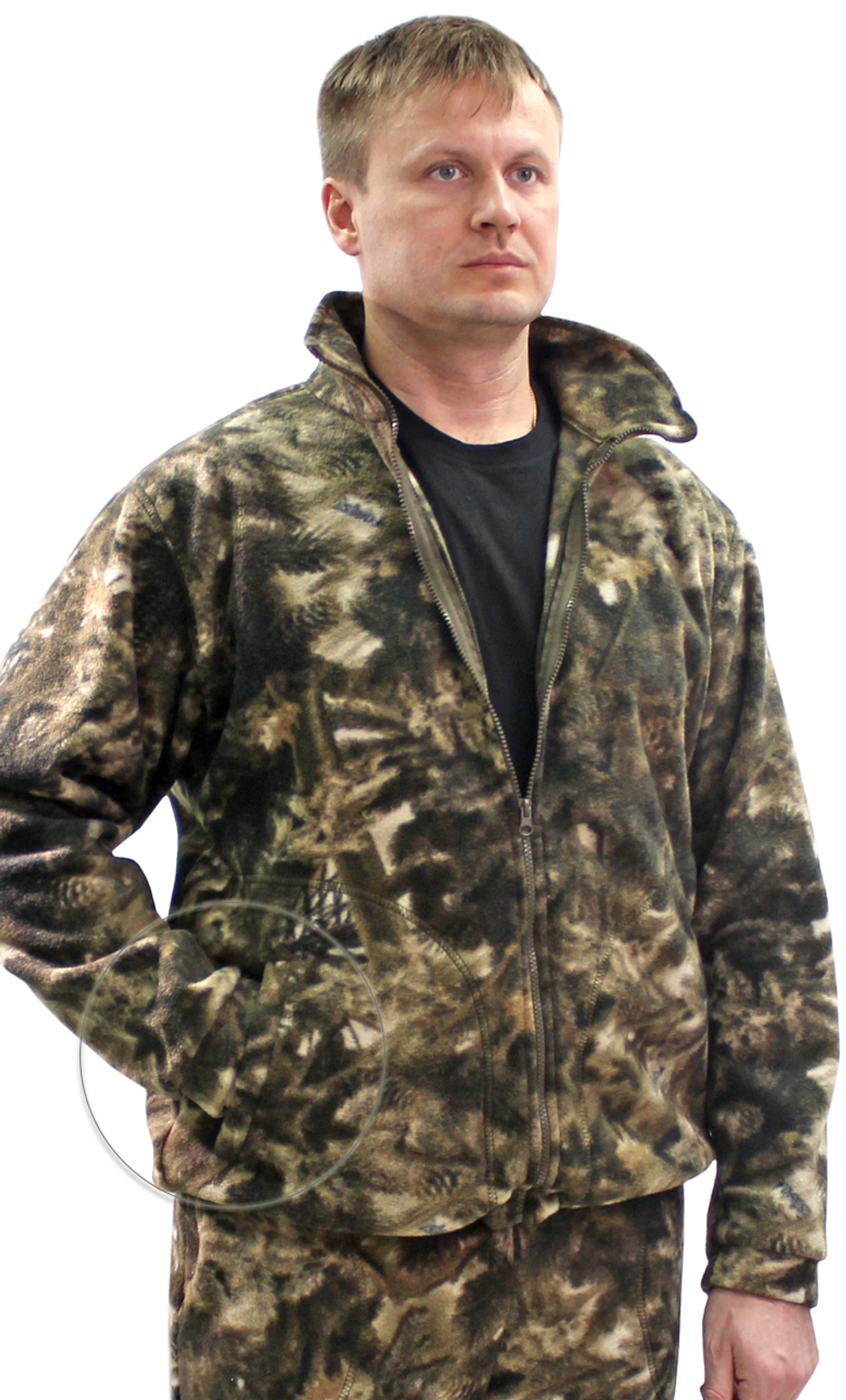 Толстовка флис NEW цв. Лес