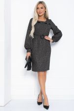 Платье Шарли (черно-бежевое) П12362-18 LT Collection