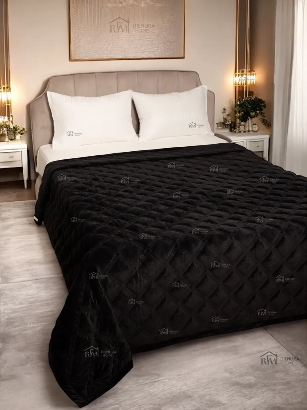 Покрывало 220х240 стеганое для кровати и дивана