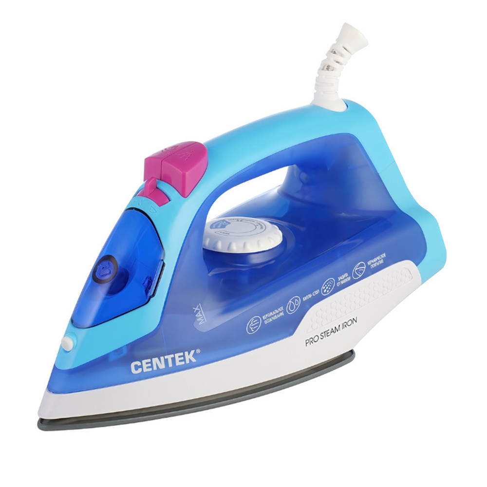 Утюг Centek CT-2348, голубой